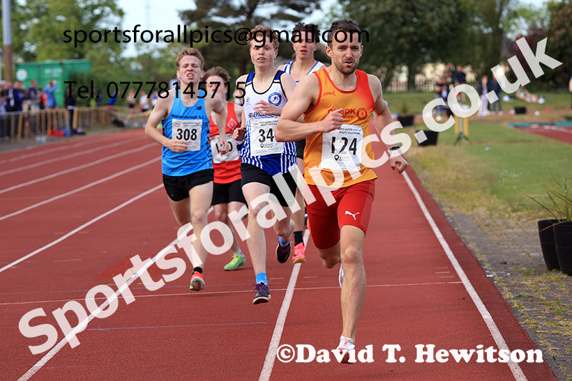 The 800 metres, 2025 NEGP No 2, Monkton Stadium, Wednesday, May 28th. Photo: David T. Hewitson/Sports for All Pics